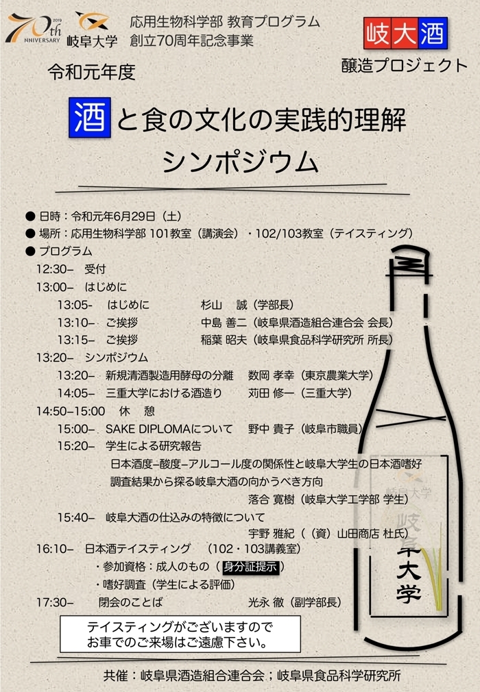 酒と食の文化の実践的理解