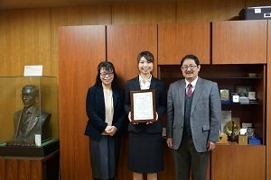 生物生産環境科学専攻２年　羽賀 夏子さん