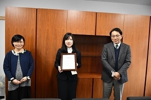 生命科学・化学専攻１年　加藤　彩花さん