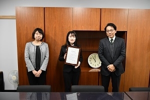 生物生産環境科学専攻１年　多井 紫織さん