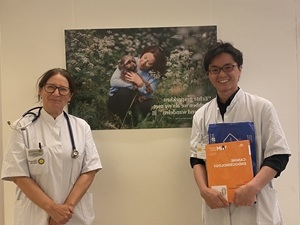 Dr. Galacとユトレヒト大学動物病院にて