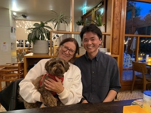 Dr. GalacとAbiとディナー